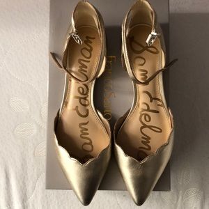 Sam Edelman Gold Flats